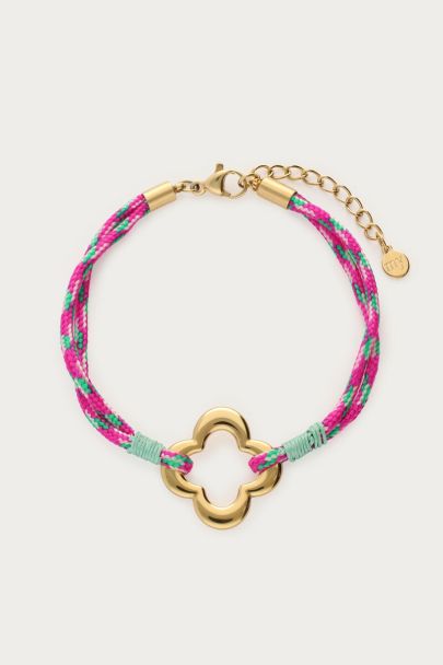 Sunrocks rope bracelet clover 