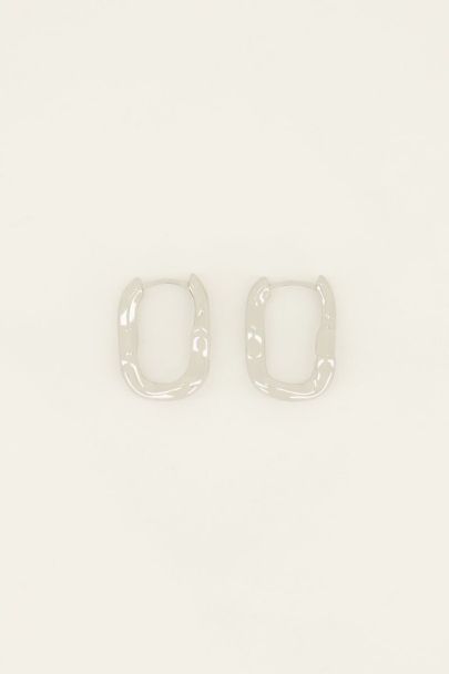 Swirl oorhangers ovaal