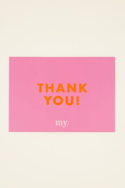 Thank you card