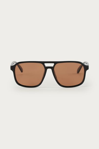Lunettes de soleil r&eacute;tro Rosie noires 