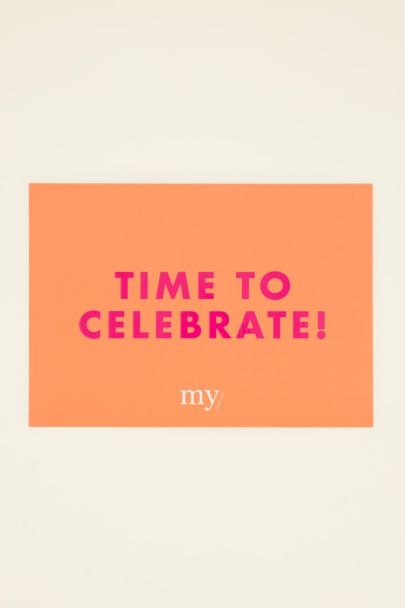 Time to celebrate card