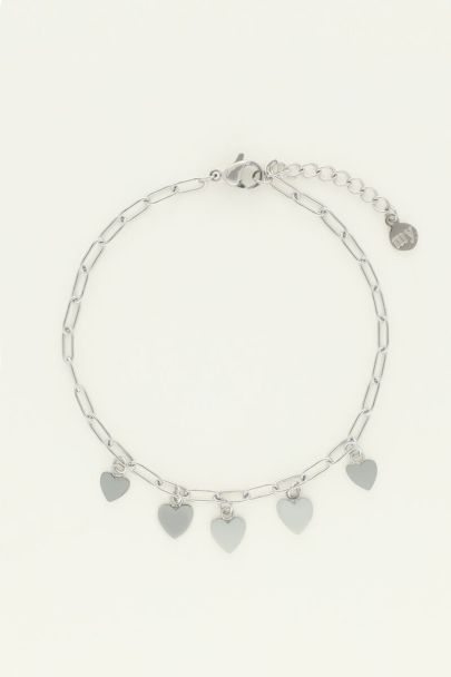 Universe armband met kleine hartjes