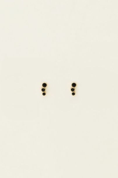 Universe studs with black circles | My Jewellery