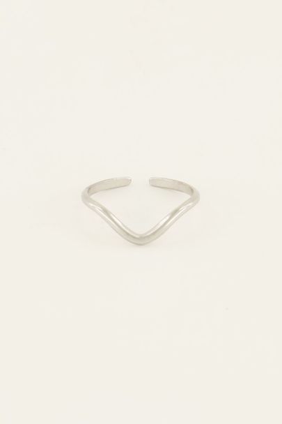 Ring met V shape