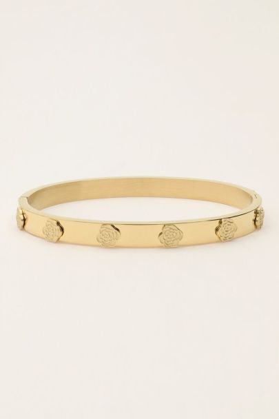 Vintage-Armreif mit Rosen