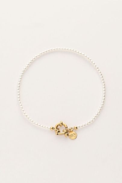 Vintage armband met mini imitatieparels