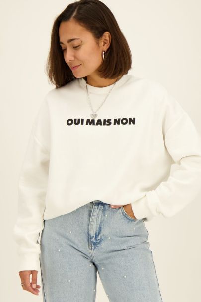 Witte sweater oui mais non