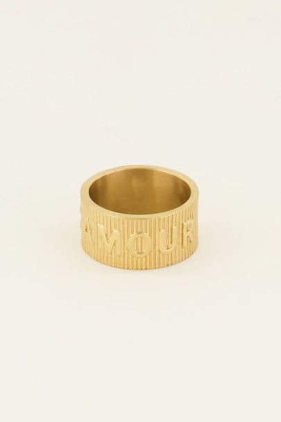 Brede ring l'amour tekst | My Jewellery