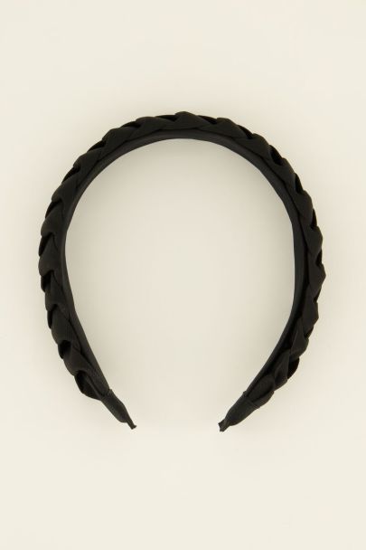 Woven black headband