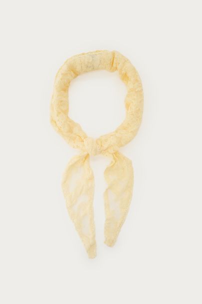 Yellow lace scarf | My Jewellery