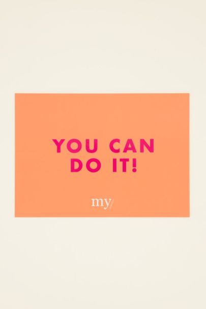 Postkarte "You can do it"