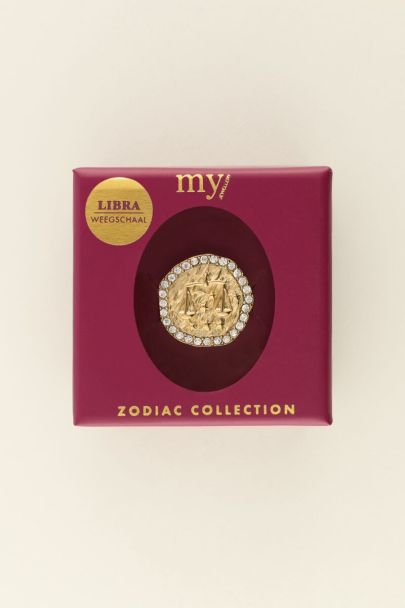 Rhinestone ring Zodiac