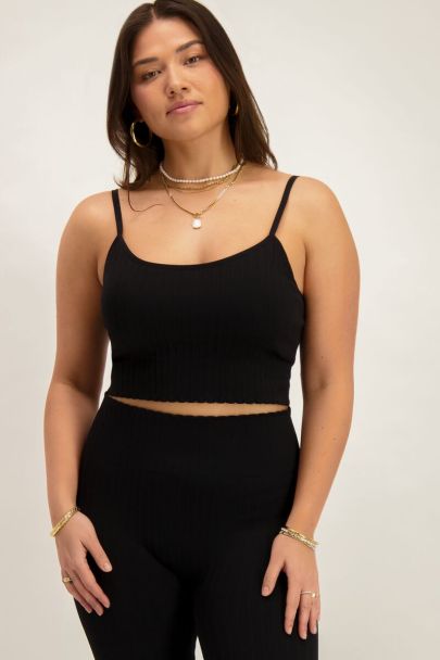 Black padded singlet