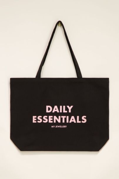 Zwarte shopper My Jewellery quote