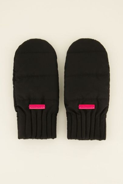 Black mittens puffer style | My Jewellery
