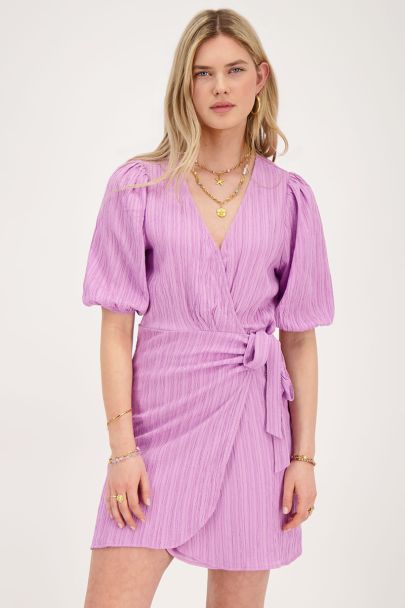 Robe portefeuille violette 