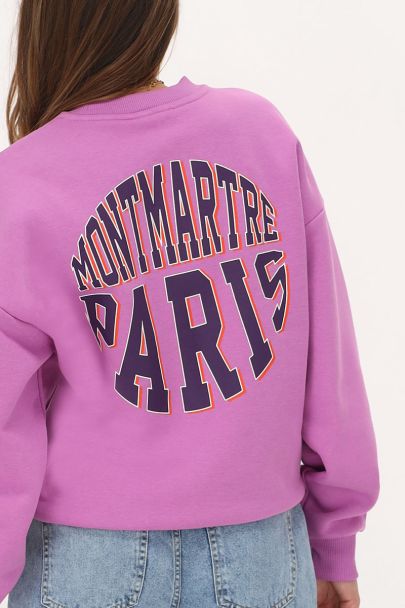 Sweat violet "Montmartre Paris"