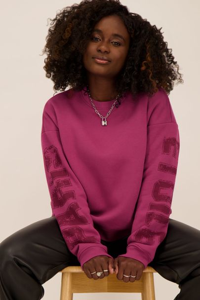 Purple Paris etoile sweater 