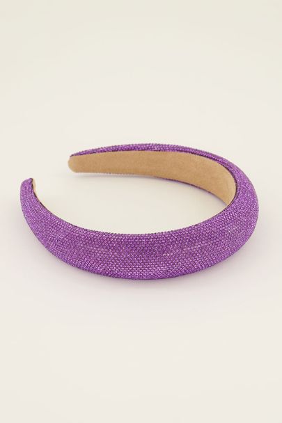 Purple glitter headband