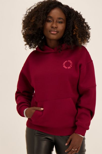 Red le grand amour hoodie