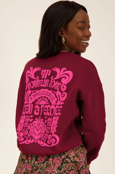 Rode sweater rien à perdre