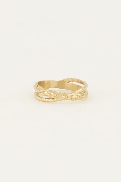 Bague avec motif torsadé