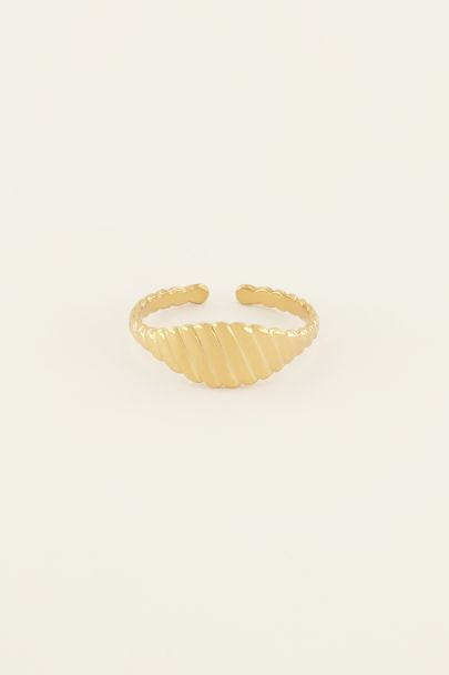 Ring met geribbeld effect | My Jewellery