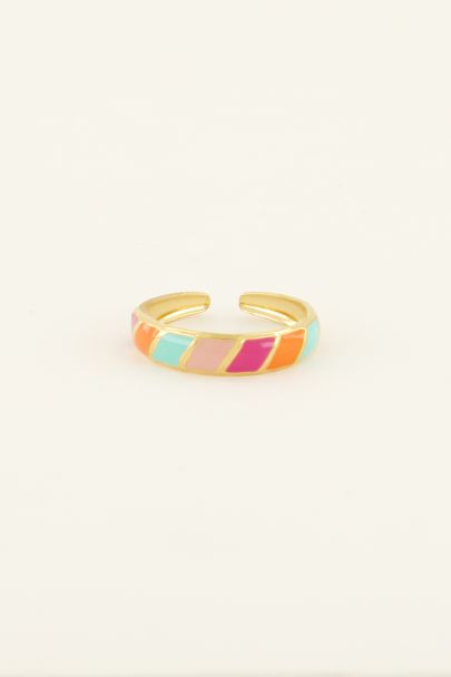 Ring with multicoloured pattern | My Jewellery