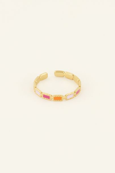 Bague multicolore