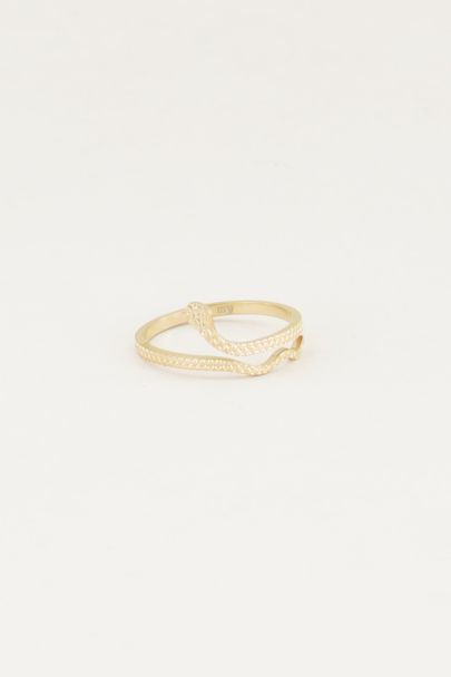 Ring with snake, minimalistic rings
