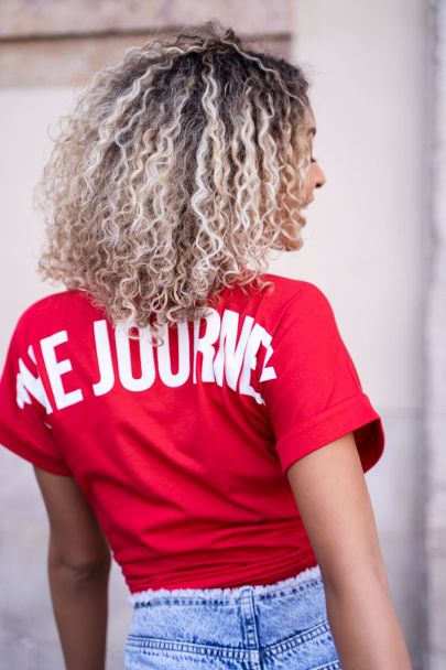 Rotes T-Shirt „The Journey“
