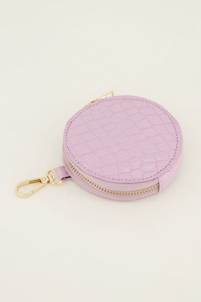 Pink round wallet