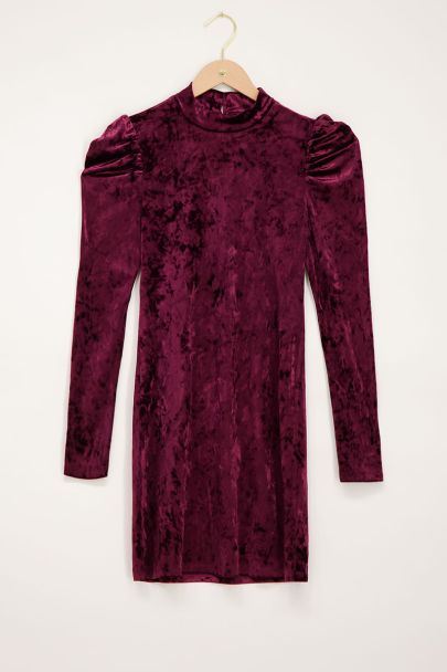 Roze velvet jurk met open rug | Jurkjes | My Jewellery 