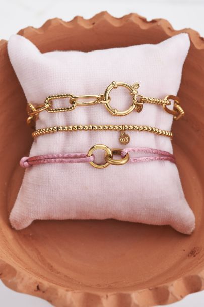Roze forever connected armband