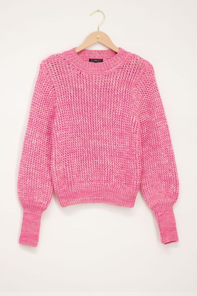 Roze paarse trui voor vrouw met knopen voor haar verjaardagscadeau voor vriendin Valentijnscadeau Stijlvol vest Kleding Dameskleding Sweaters Vesten 