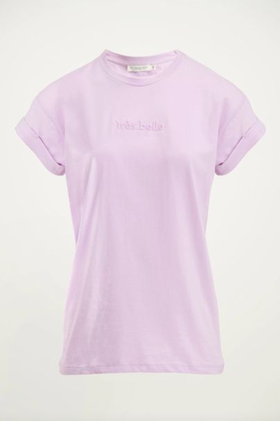 Fliederfarbenes T-Shirt Très Belle 