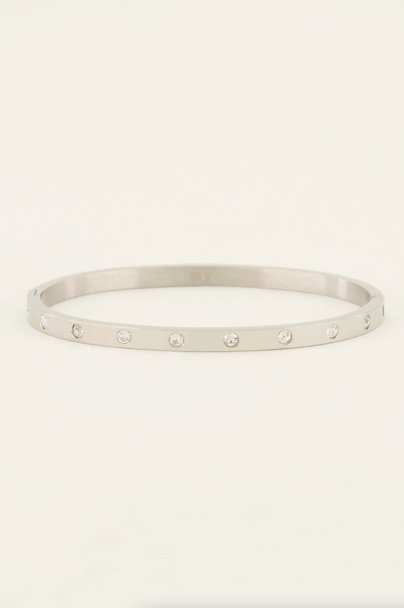 Bangle met transparante stenen | My Jewellery