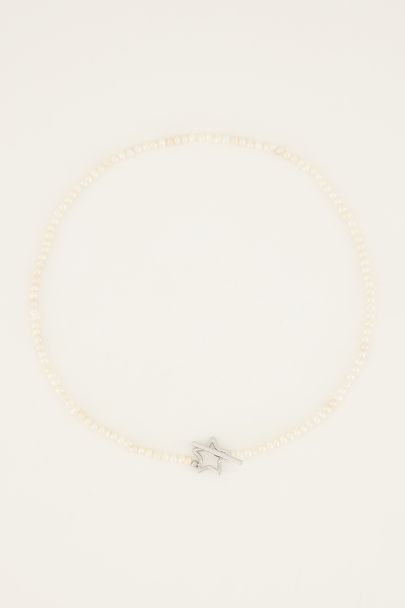 Shapes pearl necklace with star