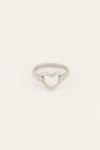 Shapes Ring mit offenem Herz