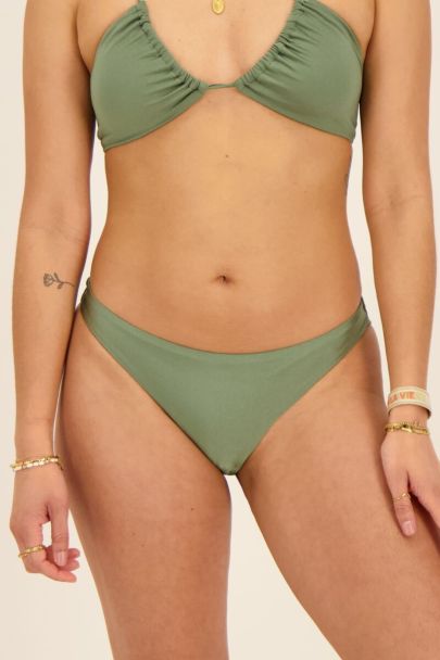 Bas de bikini brésilien vert brillant