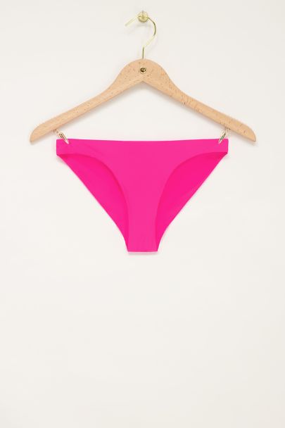 Roze glanzend bikini broekje braziliaans 