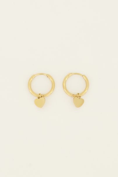 Oorringen met klein hartje | My Jewellery