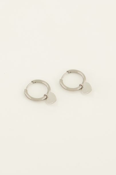 Oorringen met klein hartje | My Jewellery