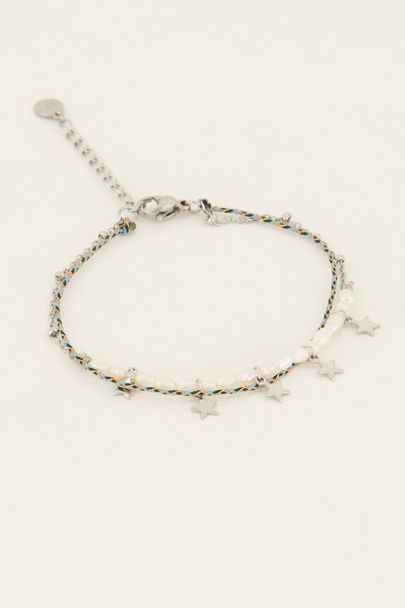 Souvenir blauwe dubbele armband| My Jewellery