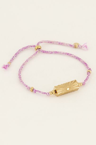 Souvenir pink sunbeams charm bracelet