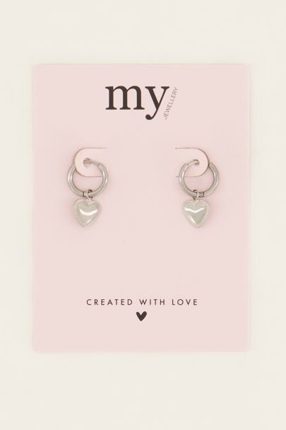 Souvenir heart charm earrings | My Jewellery