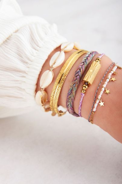 Souvenir rosa Armband mit Anhänger „Amour“ 