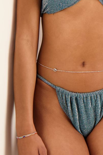 Souvenir belly chain met schelp