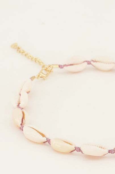 Souvenirs roze schelpenketting | My Jewellery