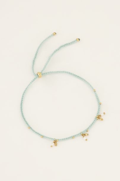Springstones blue braided bracelet/anklet